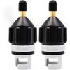 Icyowls 2 Pezzi Adattatore valvola SUP - per compressore, Pompa Bici o gonfiatore, per Stand up Paddle, Kayak, Barca, gommone, Canoa, materassino e Altri gonfiabili
