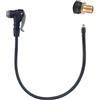 ComfyHarbor Tubo di prolunga per pompa per bici Presta e valvola, tubo dell'aria in gomma Epdm con raccordo in ottone, adattatore di gonfiaggio flessibile per bici da strada e mountain bike, colore nero