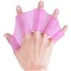 Drawup Wimming Pinne in morbido silicone delicato sulla pelle con design a cinque dita a forma di rana per un migliore spostamento dell'acqua da uomo (L blu (S rosa (coppia)