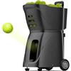 Generic Macchina automatica per palline da tennis, lanciatore portatile con velocità e angolo regolabili, capacità di 100 palline per allenamento da soli