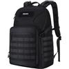 MOSISO Zaino Tattico Militare Uomo 30 Litri, Zaino 3 Giorni, Zaino Trekking con Portaborraccia per Sport, Escursionismo, Campeggio, Allenamento, Nero