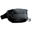 Kronabelle Marsupio nero per uomini e donne, borsa a tracolla in nylon e poliestere, cintura regolabile in vita, marsupio per tutti i giorni per viaggi, attività all'aperto, corsa, escursionismo