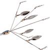 Faroby Esche da pesca Bass Alabama Umbrella Rig Bait 5 bracci artificiale ultraleggero 4 foglie di salice