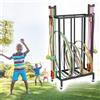 Generic Supporto per hula hoop portatile, carrello portaoggetti per attrezzatura sportiva, per hula hoop, corde per saltare, attrezzi da yoga
