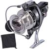 Arythia Mulinello da pesca da spinning, 14 + 1 cuscinetti, rapporto di trasmissione 4.1: 1, in lega di alluminio resistente, mulinello da surf in acqua salata, per pesca grossa, casting di barche e