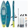 AQUASTIC Raglan 11'2 Kayak SUP ibrida gonfiabile - Tavola SUP con sedile per kayak, pagaia, pompa, 2 pinne e zaino