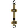 Aprilsunnyzone Cinghia leggera compatibile con Molle per espansione zaino con anello a D e gancio rotante (Khaki)