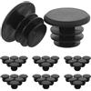 Alasum 50 Pezzi Tappi per Manubrio Bici in Plastica Neri Resistenti All'invecchiamento per Manubrio Mountain Bike Compatti per Corsa e Riding