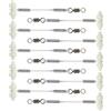 Bottone 10pcs Portatile Zucca Bilance Staffa Zucca Girevole Connettore Accessori Pesca In Acqua Salata Glow Equilibri Staffa Portatile Pesca Gears