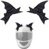 Tsangbaby 1 paio di ali di pipistrello per casco divertente diavolo ali arco casco accessorio adesivo Halloween sci casco decorazione nero 2