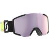 SCOTT Shield - Maschera da sci con lenti cilindriche, ampio campo visivo, anti-appannamento, maschera da neve