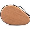Igniport Borsa da ping pong in EVA, rigida, impermeabile, antiurto, per 2 racchette e palline, design sagomato, 28 × 18 × 4 cm (1 marrone)