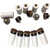 Tsophreniq Set di 10 punte per stecca da biliardo a vite per stecca da biliardo, ricambio con puntali bianchi a vite
