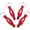 POPETPOP Clip di Sgancio Rapido per Pesca Traina 4 Pezzi in ABS Rosso, Resistente e Compatibile con Pesi e Lenze, per Pesca in Mare e Acque Interne