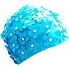 Lbaote Cuffia da nuoto da donna, design a petali, elegante cuffia da doccia, per donne, ragazze, mogli, madri, istruttori, casa, bagno, appartamento, viaggi, spiaggia, piscina, mare aperto