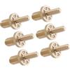 NIYANGLE Viti Connettore in Ottone Oro per Giunti Stecca da Biliardo 6 Pezzi per Distribuzione Peso Ottimale Accessori per Riparazione Stecca Sala Giochi