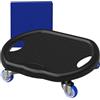 Generic AB Roller Wheller Board, attrezzature per l'allenamento addominale, tavola da allenamento AB silenzioso con tappeti, attrezzature per l'allenamento addominale per gli uomini della palestra domestica