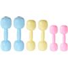 Wxyestna 3 Paia Manubri per Bambini Set di Pesi in Plastica per Bambini con Fori per Acqua/Sabbia Ricaricabili Impugnatura Antiscivolo per Allenamento in Palestra