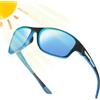 Huxibai Occhiali da sole polarizzati - Protezione UV400 | Occhiali da uomo sportivi per ciclismo, golf, guida, viaggi, pesca, corsa
