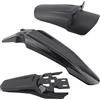 Generico Carbon Fiber Electric off Road Motorcycle Set Front Rear Shock Absorber Mudguard Replacement 48.3x8.7x12cm Dirt Guard Kit for E-Bike ATV Upgrade Use