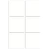 HEIBTENY Piastrelle autoadesive in feltro per freccette con riduzione del rumore e prevenzione dei danni per sale giochi e bar, colore bianco, 600 x 600 mm (30 x 30 cm)