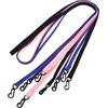 Healeved 4 Pezzi Cinghie per Guanti da Sci con Clip Resistenti in Nailon Antismarrimento, Laccetto per Collo Pratico e Raffinato per Sport Invernali e Attività Quotidiane