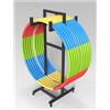 Generic Supporto per hula hoop, organizer per attrezzature per esercizi con ruota, adatto per corde da salto, accessori sportivi per casa e palestra