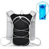 ZoneYan Gilet Running Uomo Donna, ZoneYan Zaino Idratazione Trail Running Leggero con Borraccia Morbida 2L, Cinghie Pettorali Regolabili, Leggero Zaino Idratazione con Strisce Riflettenti per Outdoor