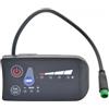 Lioaeust Indicatore di potenza a LED 24 V-48 V per bici elettriche, tachimetro impermeabile a 5 pin con alloggiamento in ABS, indicatore digitale per batteria per manubrio di e-bike e scooter (48 V)