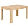 Brigros - Tavolo allungabile da pranzo In legno melaminico 140-190x90x77 cm, Moderno, Elegante e Funzionale (Rovere Naturale)
