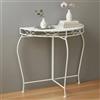 DanDiBo 96313 - Tavolino da parete in metallo, 75 cm, semicircolare, da parete