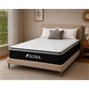 KONTARBOOR Materasso 140 x 190 cm - Elysia - Memory Foam - 25 cm - Supporto 7 zone - Ipoallergenico - Ferma & Comfort Equilibrato.