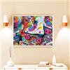 SHUIYAZI Diamante Pittura 5D grandi Kit Trapano Completo Pattini Fai da Te diamond painting Bambini Strass Ricamo Punto Croce mosaico Arte Artigianato Decorazione per Casa e Pareti-Round drill,40x50cm