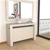 VE.CA.s.r.l. VE.CA - Tavolo Allungabile Mercurio XXL, Made in Italy - Console Allungabile con Porta Prolunghe fino a 3 Metri, 16 Posti Bianco Larice - Moderno da Sala da Pranzo (Bianco Larice, 16 Posti)