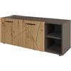 Vicco Mobile porta scarpe Irma, Antracite/Artisan, 106 x 43 cm con 2 porte, adatto per riporre e organizzare nell'ingresso