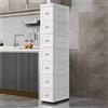 Stoolzfaid Mobiletto Bagno Salvaspazio,Armadio di Stoccaggio Stretto,Mobile da Bagno Stretto,Impermeabile E Resistente All'Umidità,per Camera da Letto Soggiorno