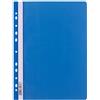 D.RECT - Cartellina in PP, formato A4, con perforazione, colore: Blu