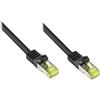 Good Connections Cavo patch RJ45 con cavo grezzo Cat.7 e protezione naso a scatto (RNS®), S/FTP, PiMF, senza alogeni, 600MHz, OFC, nero, 30m, Buono