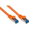 Good Connections Cavo patch RNS® con protezione del naso a scatto, Cat. 6A, S/FTP, PiMF, senza alogeni, 500MHz, arancione, 20m, buone connessioni (8060-H20)