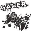 WandSticker4U®- Adesivi murali GAMER ZONE con CONTROLLER nero (57x55 cm) I Adesivi da parete gaming gamer videogiochi graffiti poster cameretta I Decorazioni camera da letto ragazzo ragazza COOL