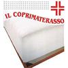 Generico Coprimaterasso Impermeabile IRGE 1 Piazza, 90x195 cm, Cotone 100%, PVC