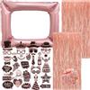 poraceous 41 Pezzi Photo Booth, Photo Booth Compleanno, Accessori per Foto