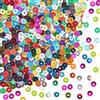 SUNNYCLUE 100 G 8 Borse Paillettes Artigianali Assortite Paillettes Piatte Paillettes PVC Plastica Piccola Paillette Colorata con Foro Rotondo Cerchio Paillettes Sciolte Ornamento Da Cucito per Fai Da