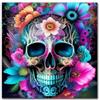 AOWVUTS 5D Halloween Diamond Painting Kit Adulti, DIY Pittura Diamante Kit, Astratto Diamond Art Kit, Pieno di Cristallo Strass Diamante Art Craft, Regalo per Decorazione Della Parete Casa Fiore (C)