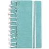 SACAR Telo Mare Fouta - 100% Cotone Assorbente e Leggero - Ideale per Spiaggia, Piscina, Fiume, Campeggio e Casa (TURCHESE Singolo 90x180 cm)