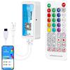 SEZO SPI RGB IR Telecomando Bluetooth LED Controller con 38 tasti SP611E Controller per WS2811 WS2812B 3PIN LED Striscia Smart Phone APP Controllo per iOS e Android