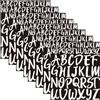 Visxcnu 8pcs Adesivi con Lettere 2,5cm 5cm Lettere Autoadesive in VinileMaiuscole Bastoncini Autoadesivi per Lettere per Artigianato All'Aperto Cartelli Poster Cassette Postali Finestre e Auto