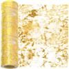 Swpeet 11x354 pollici oro paillette Glitter tavolo Runner, Glitter Foil metallico maglia sottile Decor Rolls, Oro tavolo Runner, Foil metallico maglia sottile, Centerpieces decorazioni per festa