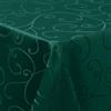 Homaxy Tovaglia lavabile, rettangolare, 130 x 200 cm, in poliestere, jacquard, decorazione da tavolo, antimacchia, facile da pulire, verde scuro