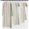 GoMaihe 8 PCS Custodia Porta Abiti, 60×160CM Copriabiti Antipolvere Trasparenti, PEVA Lavabile Buste per Abiti, Copertura Vestiti con Cerniera, Custodie Copri Abiti per Smoking, Giacca, Camicie, Gonne